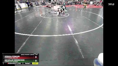 131 lbs Cons. Round 3 - Nicholas Woodcock, Corning City Schools vs Joshua Fowler, Lackawanna Trail Hs