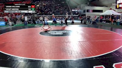 6A 98 lbs Semifinal - Bodee Williams, Meridian vs Wyatt Meppen, Thunder Ridge