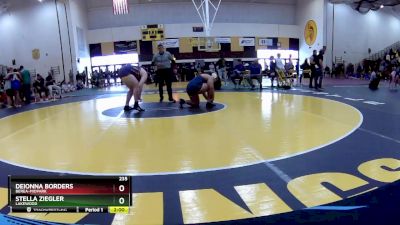 235 lbs Quarterfinal - Deionna Borders, Berea-Midpark vs Stella Ziegler, Lakewood