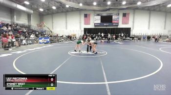 100 lbs Cons. Round 2 - Lily Pieczonka, Niagara Wheatfield-6 vs Sydney West, Shenendehowa-2