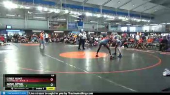 126 lbs Round 5 (6 Team) - Grier Hunt, Assassins WC - Black vs Yanik Simon, The MF Purge Green