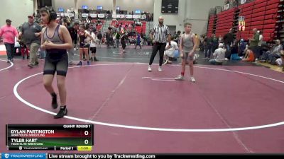 112 lbs Champ. Round 1 - Dylan Partington, Arab Youth Wrestling vs Tyler Hart, Tiger Elite Wrestling