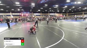 86 lbs Quarterfinal - Dominick Mariotti, MN Elite vs Jacob Dominguez, Elite Force Wrestling Club