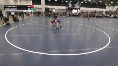 88 lbs Cons. Sub-quarters - Logan Pigott, Siouxland Wrestling Academy vs Kaden Joustra, ISI Wrestling Club