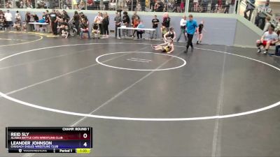 93 lbs Champ. Round 1 - Leander Johnson, Chugach Eagles Wrestling Club vs Reid Sly, Alaska Battle Cats Wrestling Club