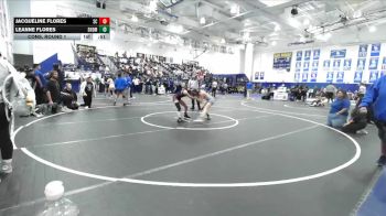 100 lbs Cons. Round 1 - Leanne Flores, San Dimas vs Jacqueline Flores, San Clemente