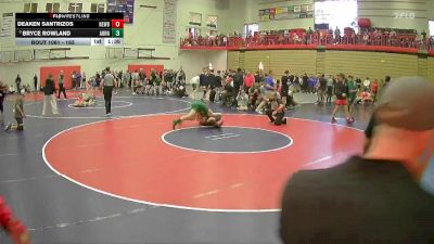 165 lbs Quarterfinal - Bryce Rowland, Auburn vs Deaken Santrizos, Newberg