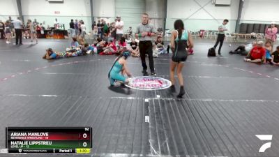 92 lbs Finals (2 Team) - Ariana Manlove, Reverence Wrestling vs Natalie Lippstreu, Level Up