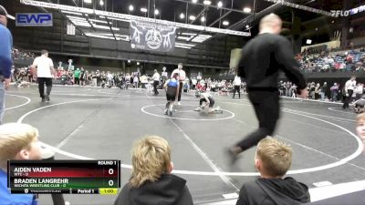 82 lbs Round 1 - Aiden Vaden, WTC vs Braden Langrehr, Wichita Wrestling Club