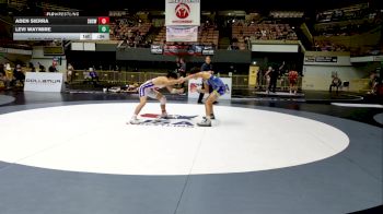 Cadet Boys Lower - 132 lbs Cons. Round 3 - Aden Sierra, Sanger High School Wrestling vs Levi Waymire