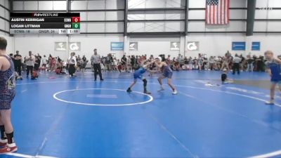 80 lbs Round 1 (3 Team) - Logan Littman, GREAT NECK WRESTLING CLUB GREEN vs Austin Kerrigan, EASTERN CAROLINA WRESTLING ACADEMY