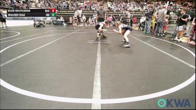 73 lbs 3rd Place - Kloe Routledge, Husky WC vs Walker Diaz, Shelton Wrestling Academy