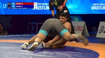 125 kg Final 3-5 - Rajat Ruhal, India vs Karanveer Mahil, Canada
