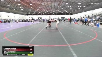 155 lbs Champ. Round 2 - Lyrissa Peiker, Shawnee Mission West HS vs Brianna Ford, Odessa