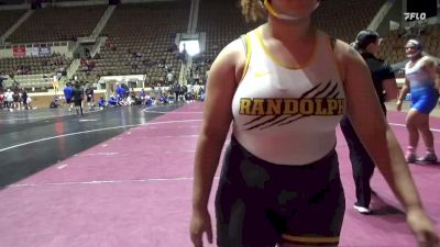 207 lbs Round 2 (8 Team) - L.J Peters, Randolph vs Maria Aiono, Presbyterian