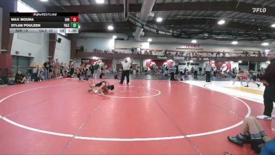 90 lbs Placement Matches (8 Team) - Max Mouna, Steel Valley Renegades vs Dylan Poulsen, Yale St