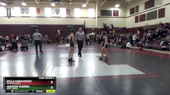 100 lbs Cons. Round 3 - Addison Guerra, West Liberty vs Aylla Karahodzic, Waterloo West