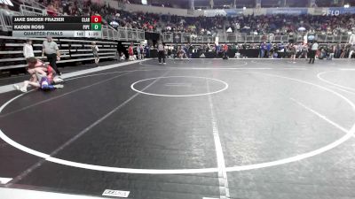 135 lbs Quarterfinal - Jake Snider Frazier, Claremore WC vs Kaden Ross, Piper WC