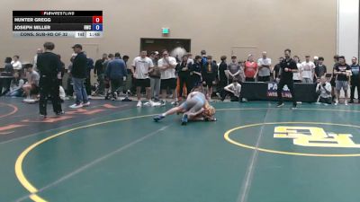 120 lbs Cons. Sub-rd Of 32 - Hunter Gregg vs Joseph Miller, Hurricane Wrestling Club