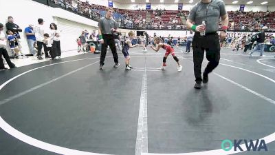 46 lbs Round Of 16 - Madelyn Fortney, Comanche Takedown Club vs Brooks Kilmer, Harrah