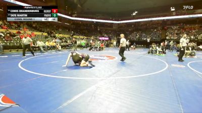 157 Class 3 lbs Cons. Round 1 - Chris Brandenburg, Hillcrest vs Tate Martin, Pacific