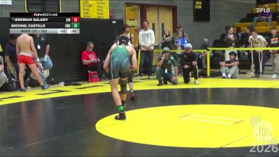 122 lbs Cons. Round 4 - Michael Castillo, Smedberg Middle School vs Jeremiah Salamy, Junior Eagles Wrestling