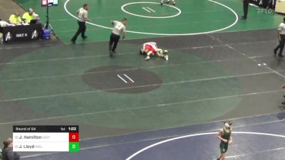 82 lbs Round Of 64 - Joshua Hamilton, East Pennsboro vs Jace Lloyd, Avella