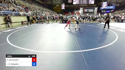 100 lbs Round Of 64 - Daniela Santander, IL vs Aniah Delgado, IN