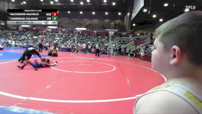 45 lbs Round 2 - Corribian Calahan, Cyclone Youth Wrestling vs Mackenzie Pacheco, Prairie Grove Youth Wrestling