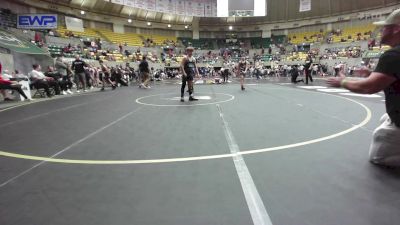 110 lbs Quarterfinal - Dax Dickinson, Gentry Youth Organization Wrestling vs Reece Henninger, Blazing Yetis Wrestling Club