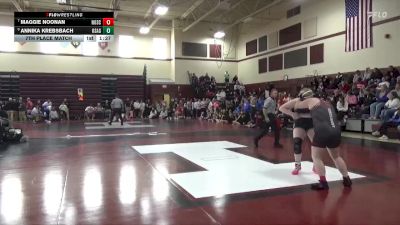 190 lbs 7th Place Match - Annika Krebsbach, Osage vs Maggie Noonan, North Scott