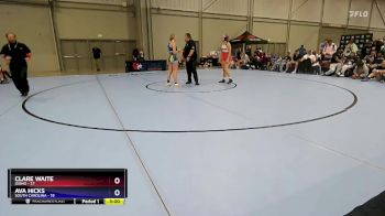 145 lbs Round 1 (8 Team) - Clare Waite, Idaho vs Ava Hicks, South Carolina