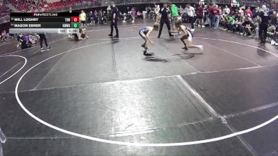 75 lbs Cons. Round 3 - Mason Ebner, Kearney MatCats Wrestling Club vs Will Loghry, The Best Wrestler