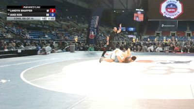 138 lbs Cons. Rd Of 16 - Landyn Shaffer, New York vs Jake Kos, Minnesota