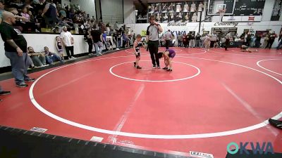 52 lbs Round Of 16 - Eli Remington, Skiatook Youth Wrestling 2022-23 vs Rosie Houdashelt, R.A.W.