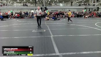 64 lbs Round 1 (4 Team) - Lincoln Brower, Dragons United vs Kellan Rose, Mat Warriors Maniacs