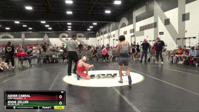 100 lbs Placement Matches (8 Team) - Eddie Zeller, Killer Elite vs Asher Cabral, Fort Hammers