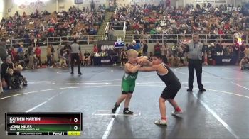 90 lbs Quarterfinal - John Miles, Anna Youth Wrestling vs Kayden Martin, DLM