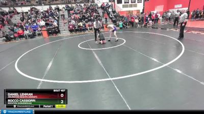 106 lbs Quarterfinal - Daniel Lehman, Arlington Heights (HERSEY) vs Rocco Cassioppi, Rockton (Hononegah)