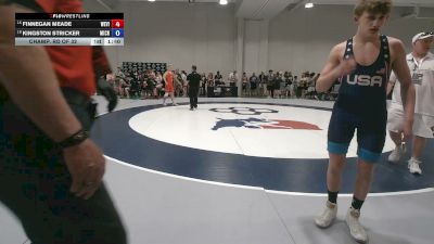 62 kg Champ. Rd Of 32 - Finnegan Meade, West Virginia vs Kingston Stricker, Michigan