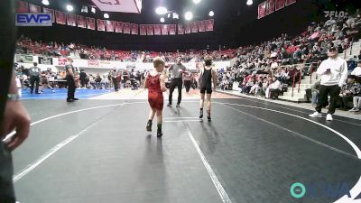 64 lbs Round Of 16 - Hollis Federico, Muskogee Rougher Youth Wrestling vs Zaiden Houston, Grove Takedown Club