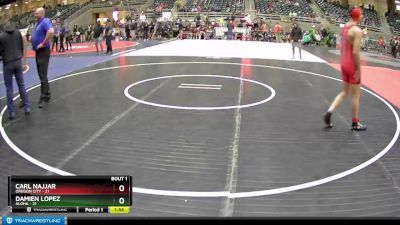 172 lbs Round 1 (4 Team) - Carl Najjar, Oregon City vs Damien Lopez, Aloha