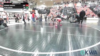 73 lbs Rr Rnd 3 - Gunner Jenkins, Fort Gibson Youth Wrestling vs Ryan Coose, Tulsa Blue T Panthers