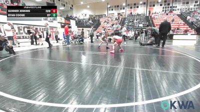 73 lbs Rr Rnd 3 - Gunner Jenkins, Fort Gibson Youth Wrestling vs Ryan Coose, Tulsa Blue T Panthers