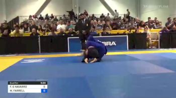 FRANCISCO G NAVARRO vs MATTHEW FARRELL 2021 World Master IBJJF Jiu-Jitsu Championship