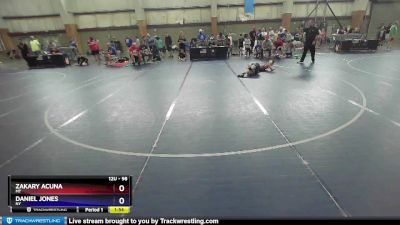 98 lbs Quarterfinal - Zakary Acuna, MT vs Daniel Jones, NY