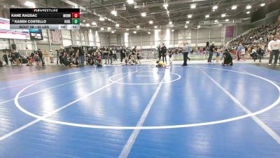 62 lbs Cons. Quarters - Kasen Costello, Kuna Klub vs Kane Ragsac, Mat Rats Rebooted Wrestling