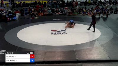 190 lbs Rnd Of 16 - Brenden Heying, IA vs Breyson Kelley, WI