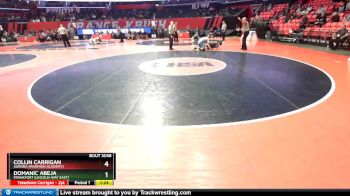3A 152 lbs Champ. Round 1 - Domanic Abeja, Frankfort (Lincoln-Way East) vs Collin Carrigan, Aurora (Marmion Academy)