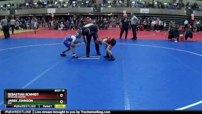 70 lbs Quarterfinal - Sebastian Schmidt, Richland Center vs Jarek Johnson, BGC